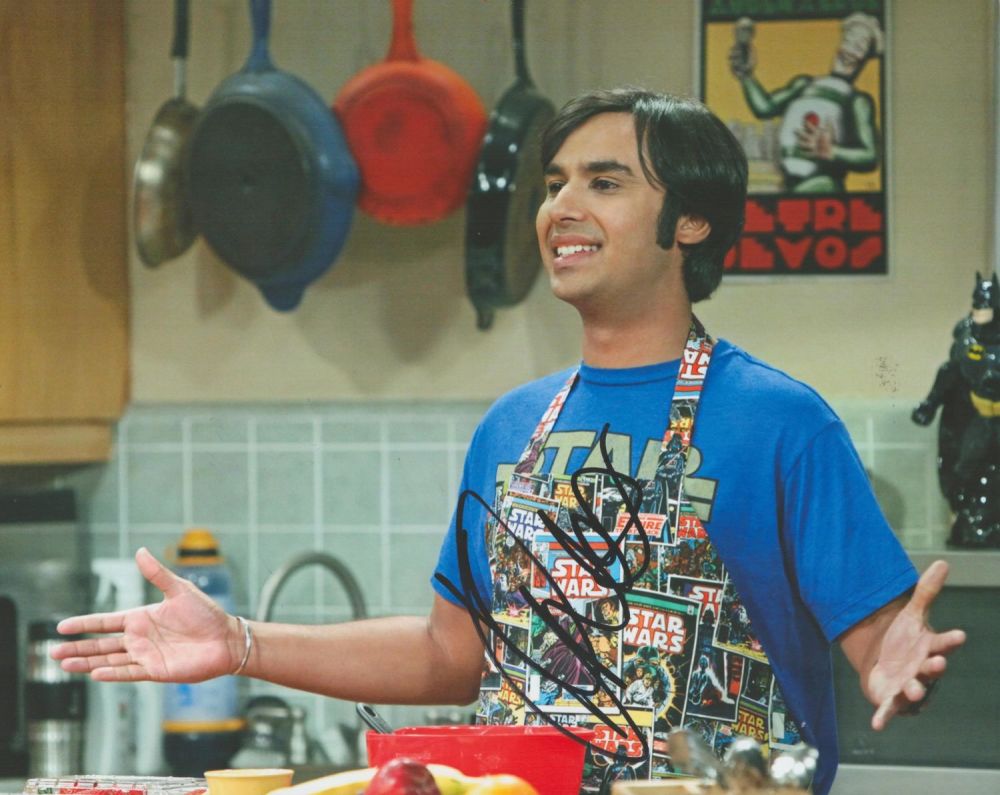 Lot 73: Kunal Nayyar signed 10x8 colour photo. Nayyar (born...