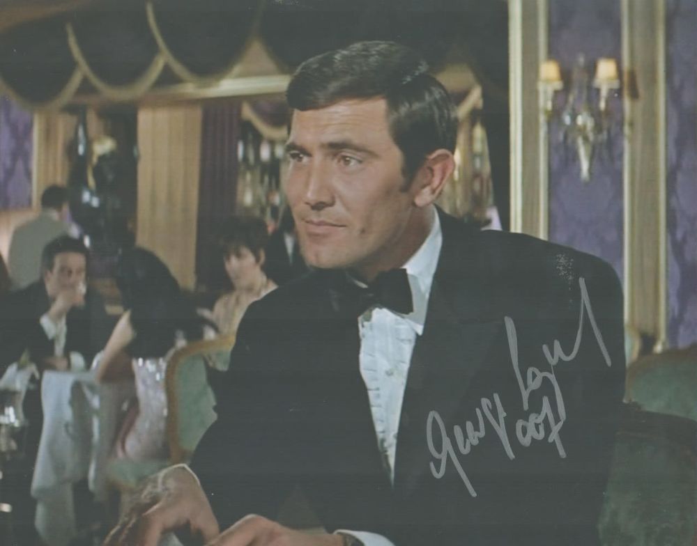 Lot 132: George Lazenby signed 10x8 colour photo. Lazenby (born...