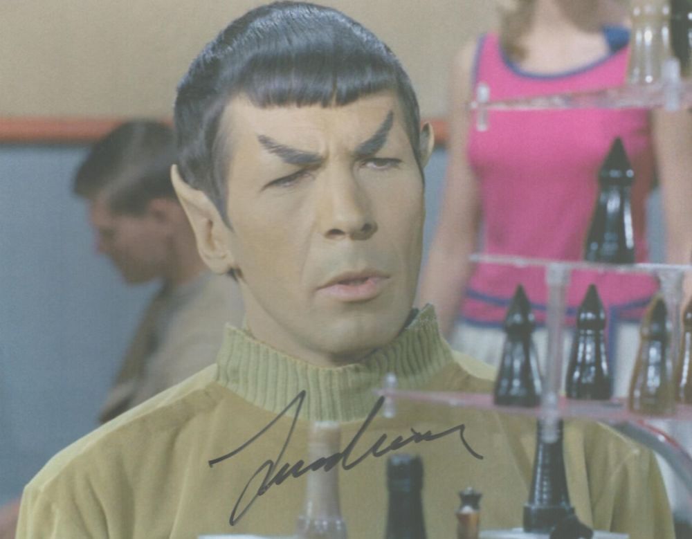 Lot 146: Leonard Nimoy signed 10x8 colour photo. Nimoy (March...