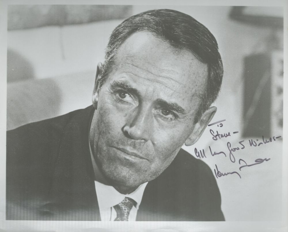 Lot 148: Henry Fonda signed 10x8 black and white photo....