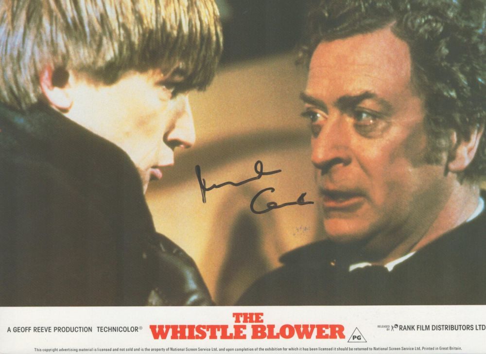 Lot 163: Michael Caine signed 10x8 colour The Whistleblower promo...