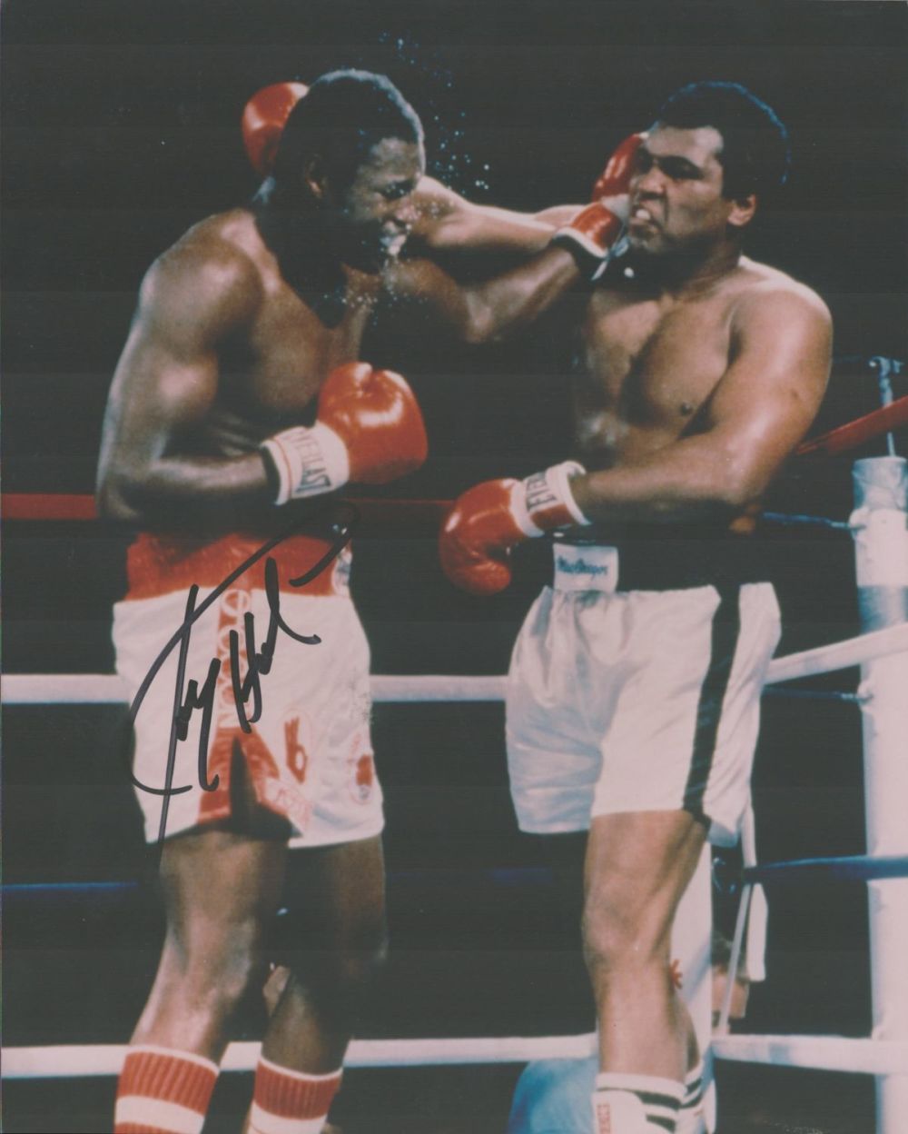 Lot 169: Larry Holmes signed 10x8 colour photo. Holmes (born...