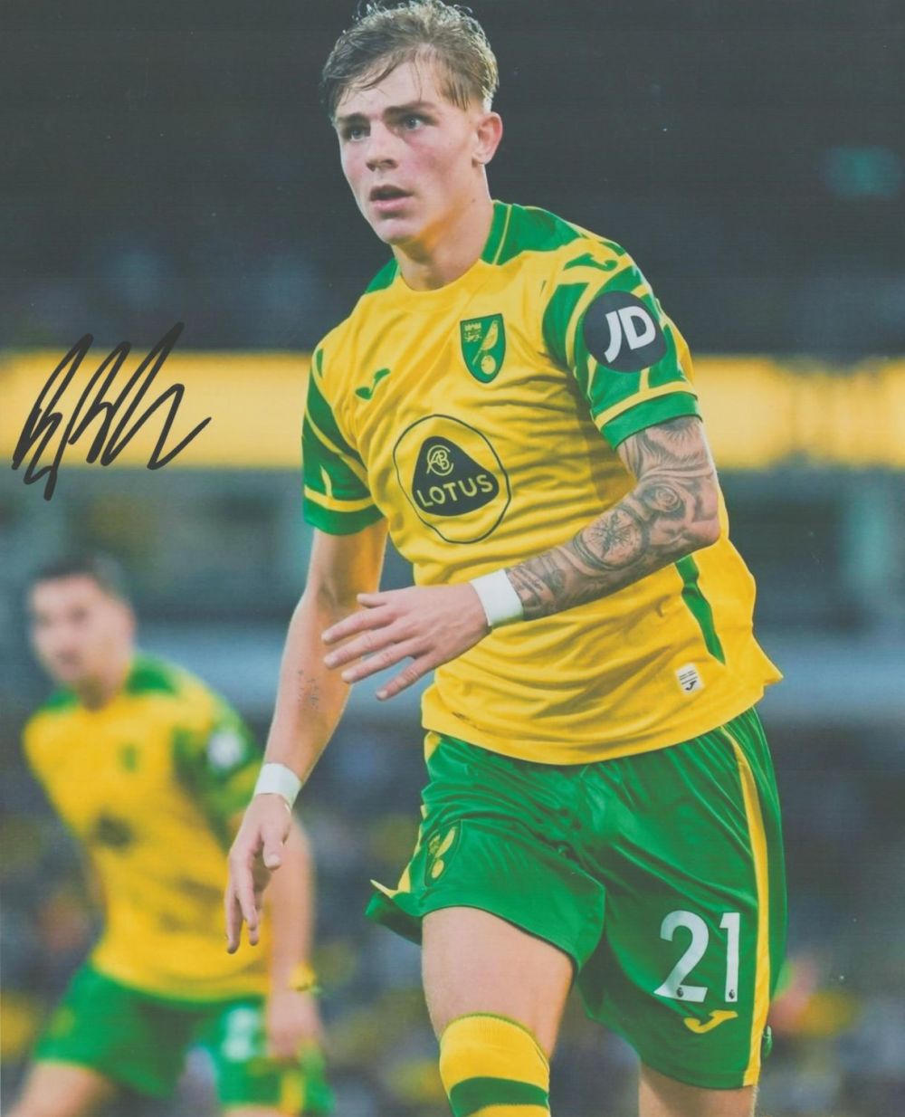 Lot 186: Brandon Williams signed 10x8 Norwich colour photo. Williams...