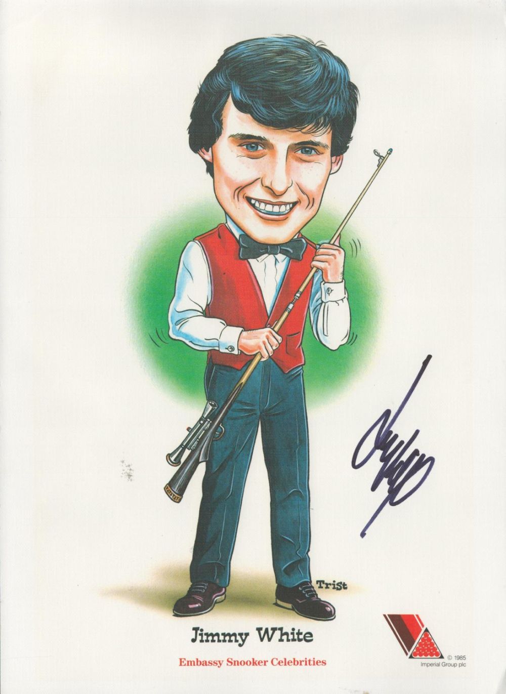 Lot 191: Jimmy White signed 12x8 colour print. White MBE...