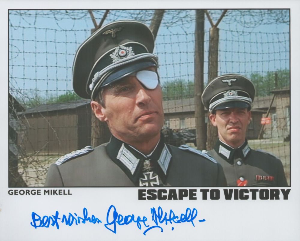 Lot 213: George Mikell signed 10x8 colour Escape To Victory...