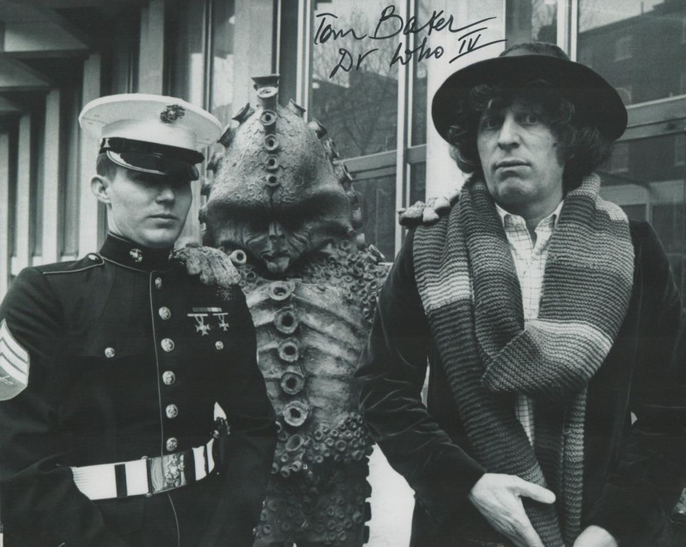 Lot 230: Tom Baker signed 10x8 colour photo. Baker (born...