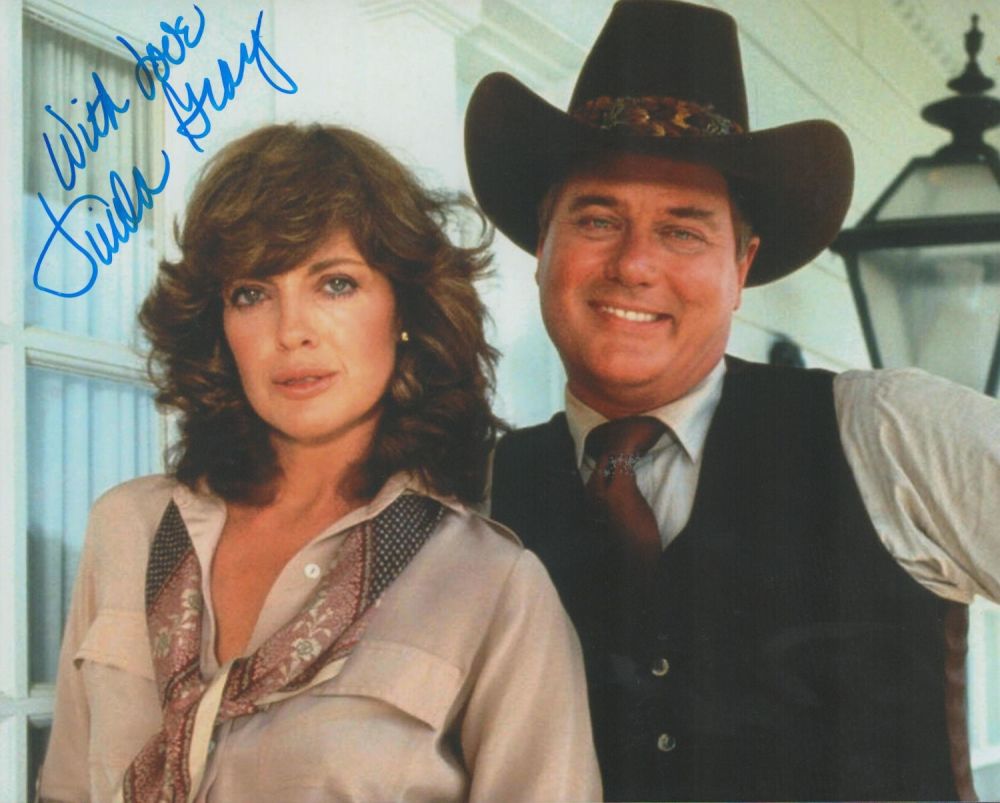 Lot 238: Linda Gray signed 10x8 colour photo. Gray (born...
