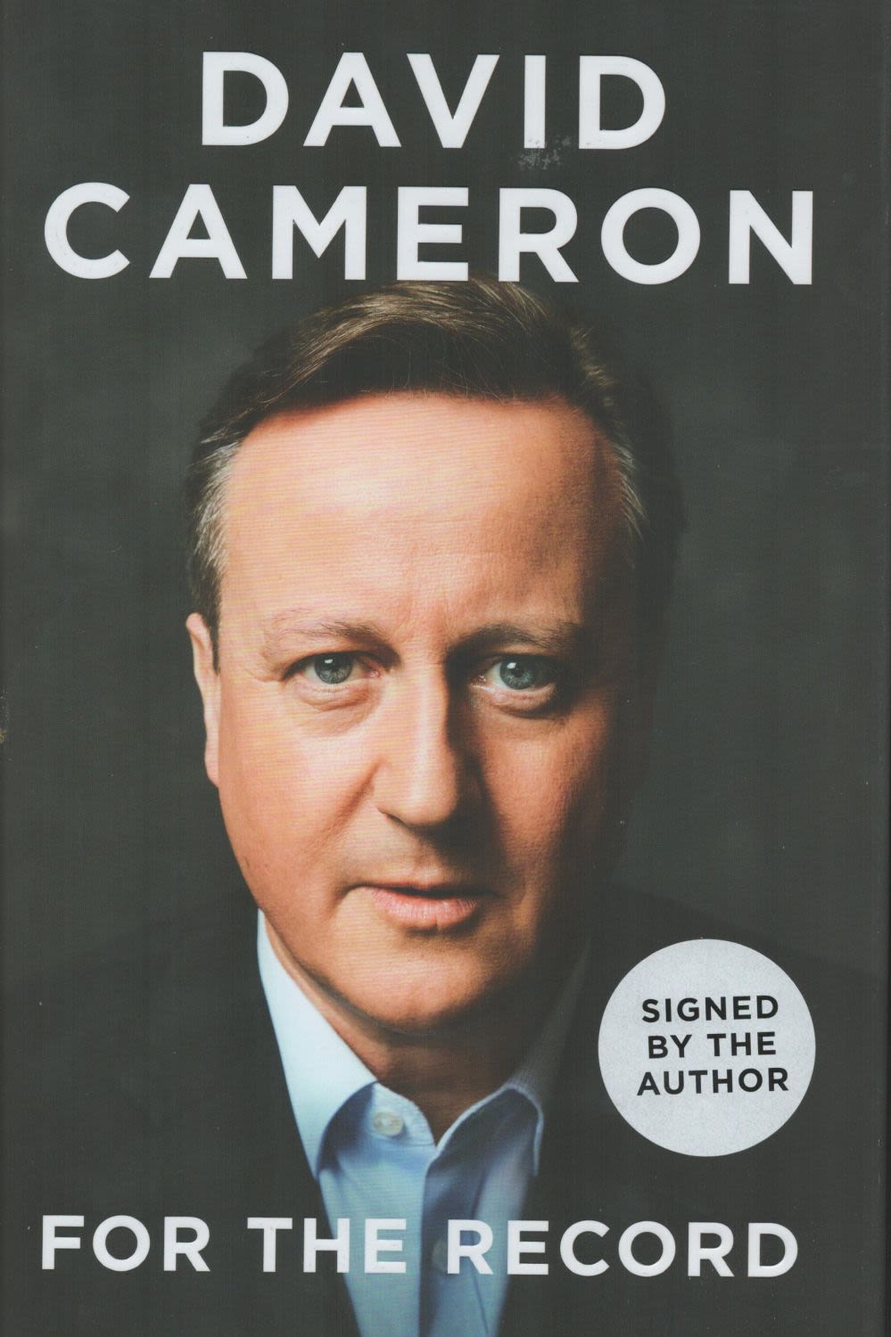 Lot 268: David Cameron signed For The Record first edition...