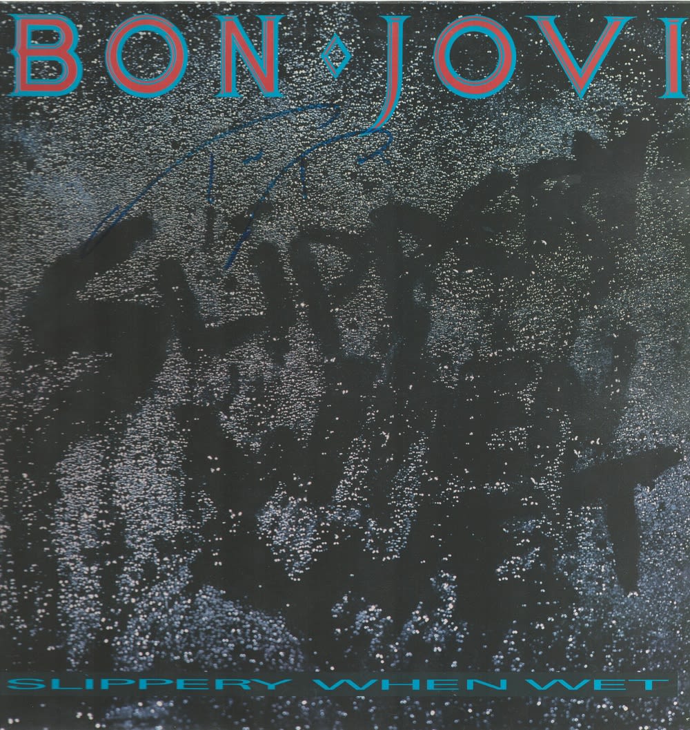 Lot 284: Tico Torres signed Bon Jovi LP. Good condition....