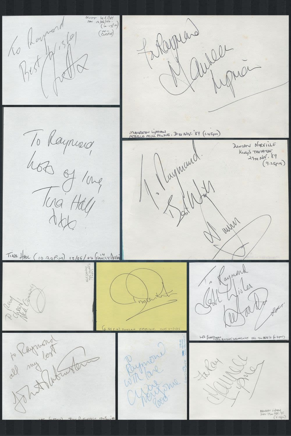 Lot 13: Coronation Street and other various actors collection of...