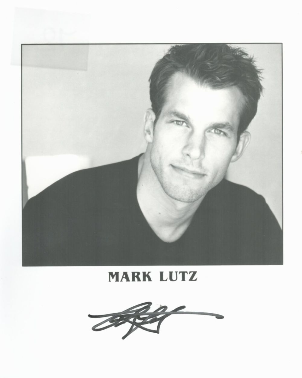 Lot 72: Mark Lutz signed 10x8 black and white promo...