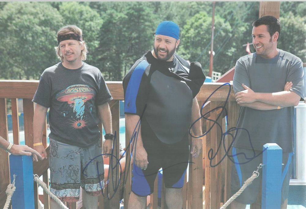 Lot 75: Adam Sandler and David Spade signed Grown Ups...