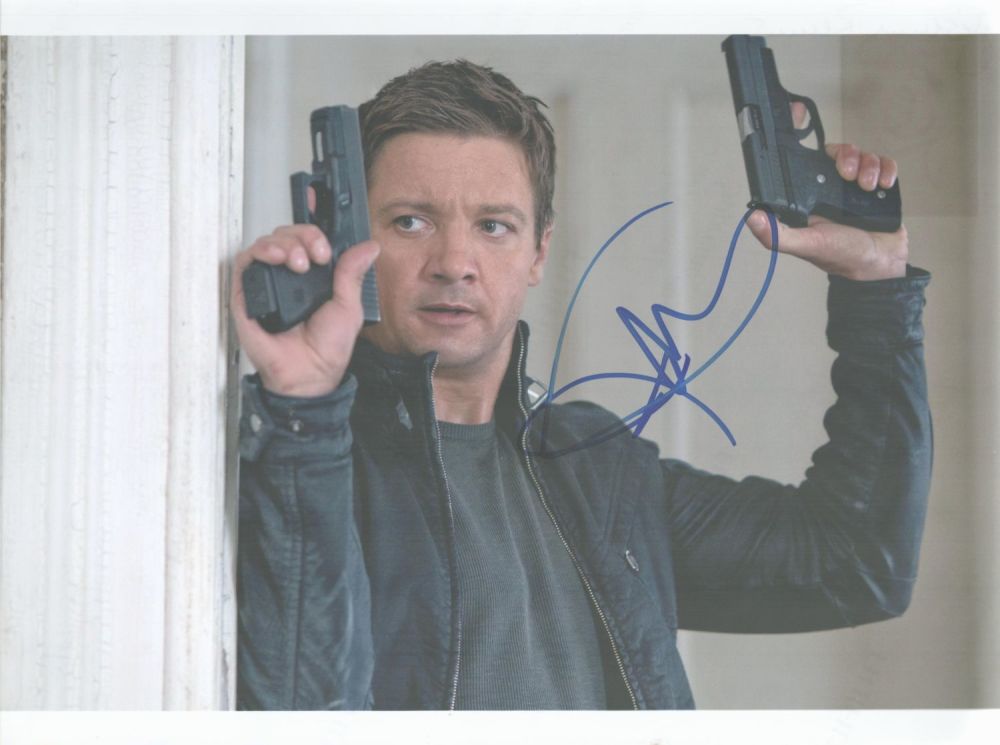 Lot 76: Jeremy Renner signed Bourne Legacy 10x8 colour photo....