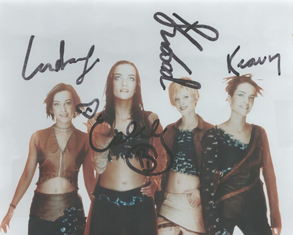 Lot 92: B*Witched signed 10x8 multi signed colour photo signatures...