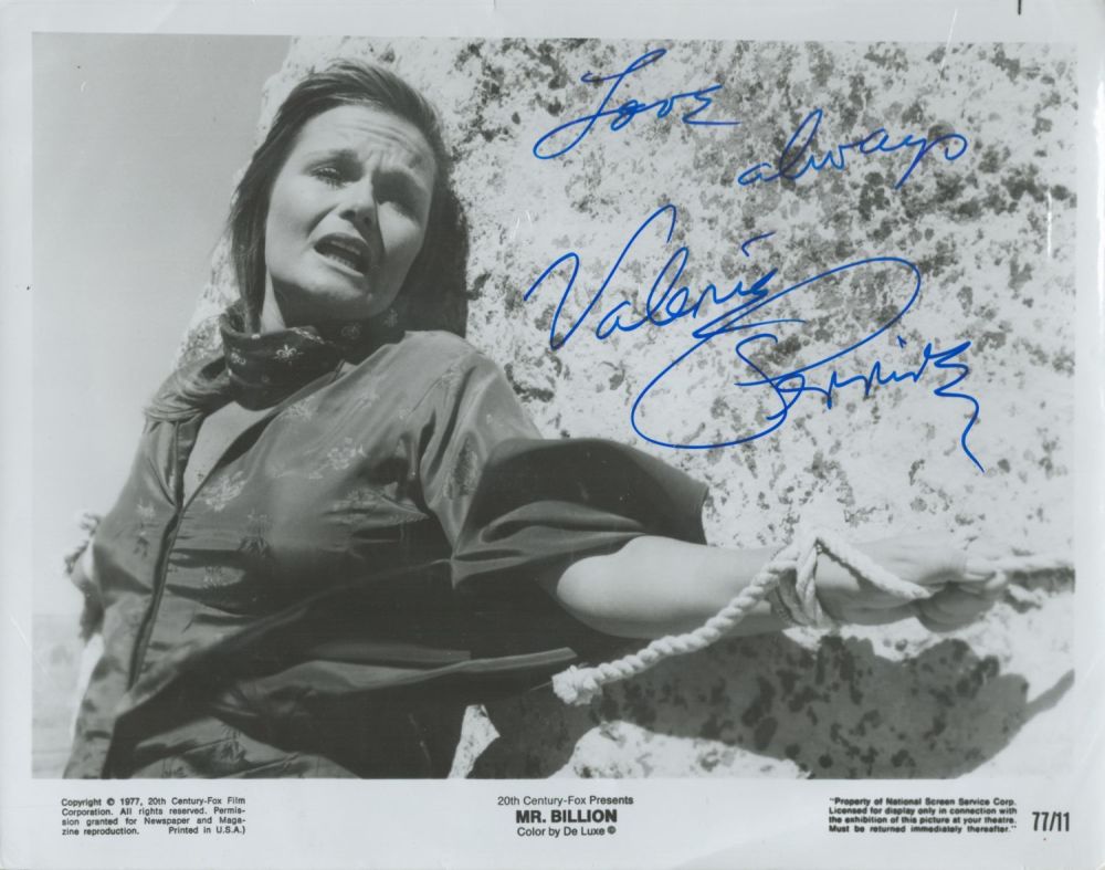 Lot 113: Valerie Perrine signed Mr Billion 10x8 black and...