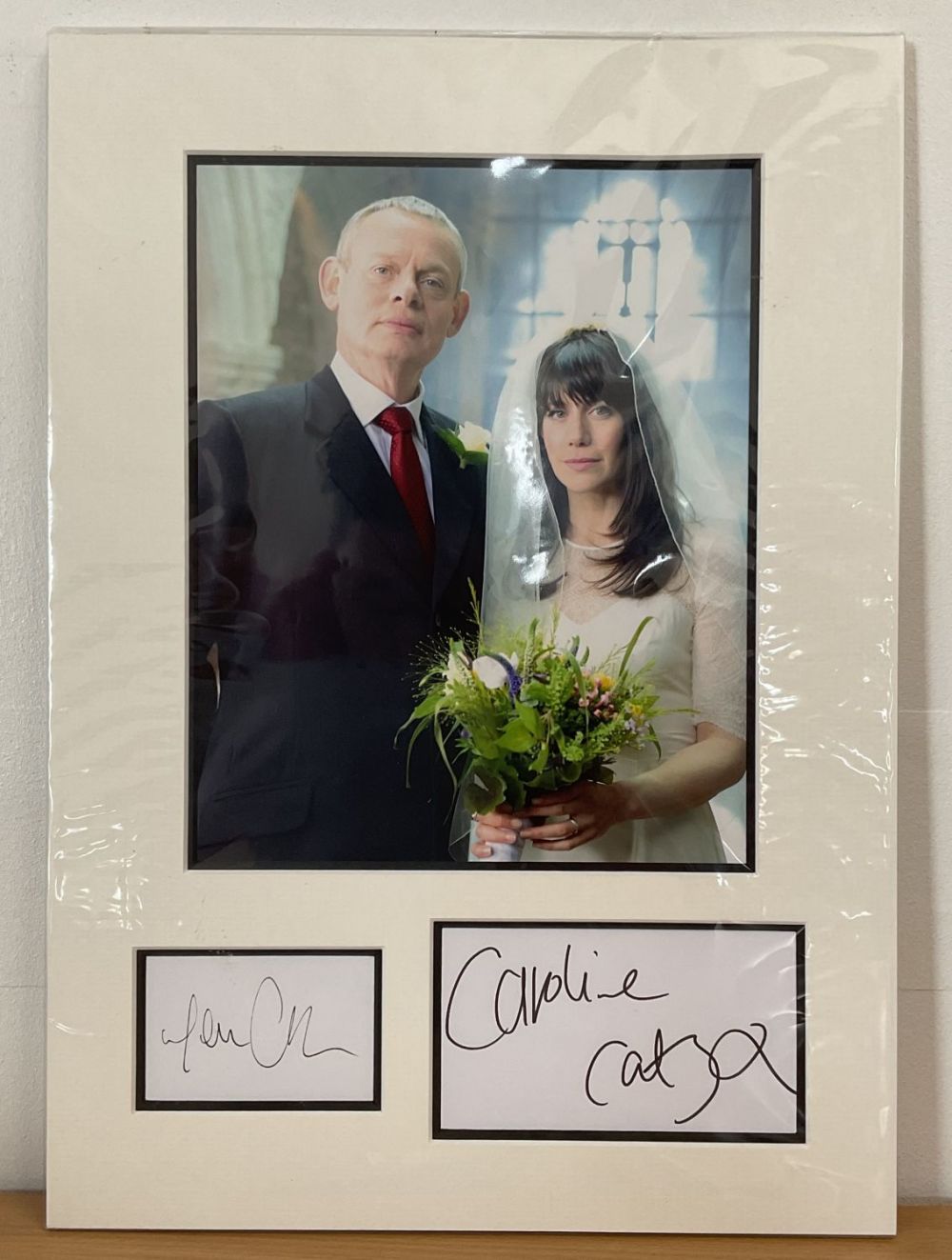 Lot 241: Martin Clunes and Caroline Catz 16x12 overall Doc...