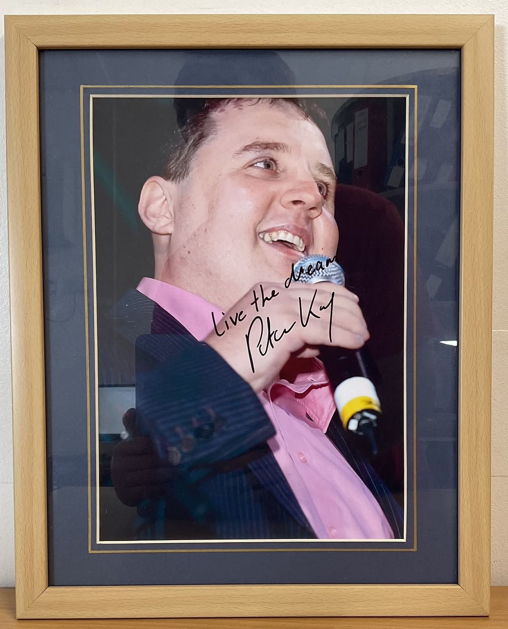 Lot 245: Peter Kay signed 15x12 overall mounted and framed...
