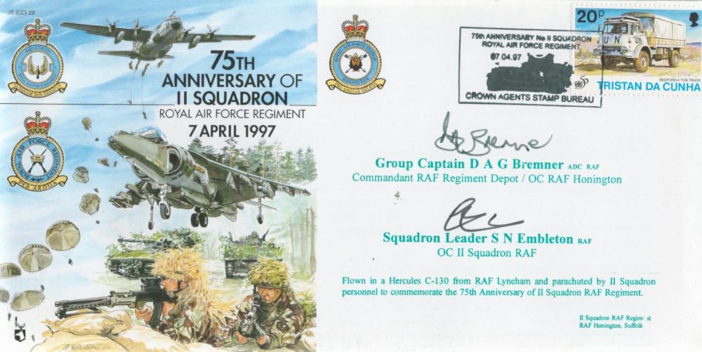 Lot 251: Grp Cptn Bremner and Sqdn Ldr Embleton signed...