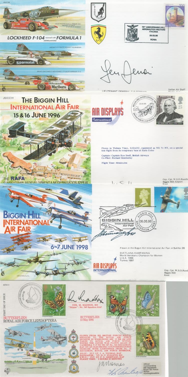 Lot 253: Assorted cover collection. 7 in total some signed....
