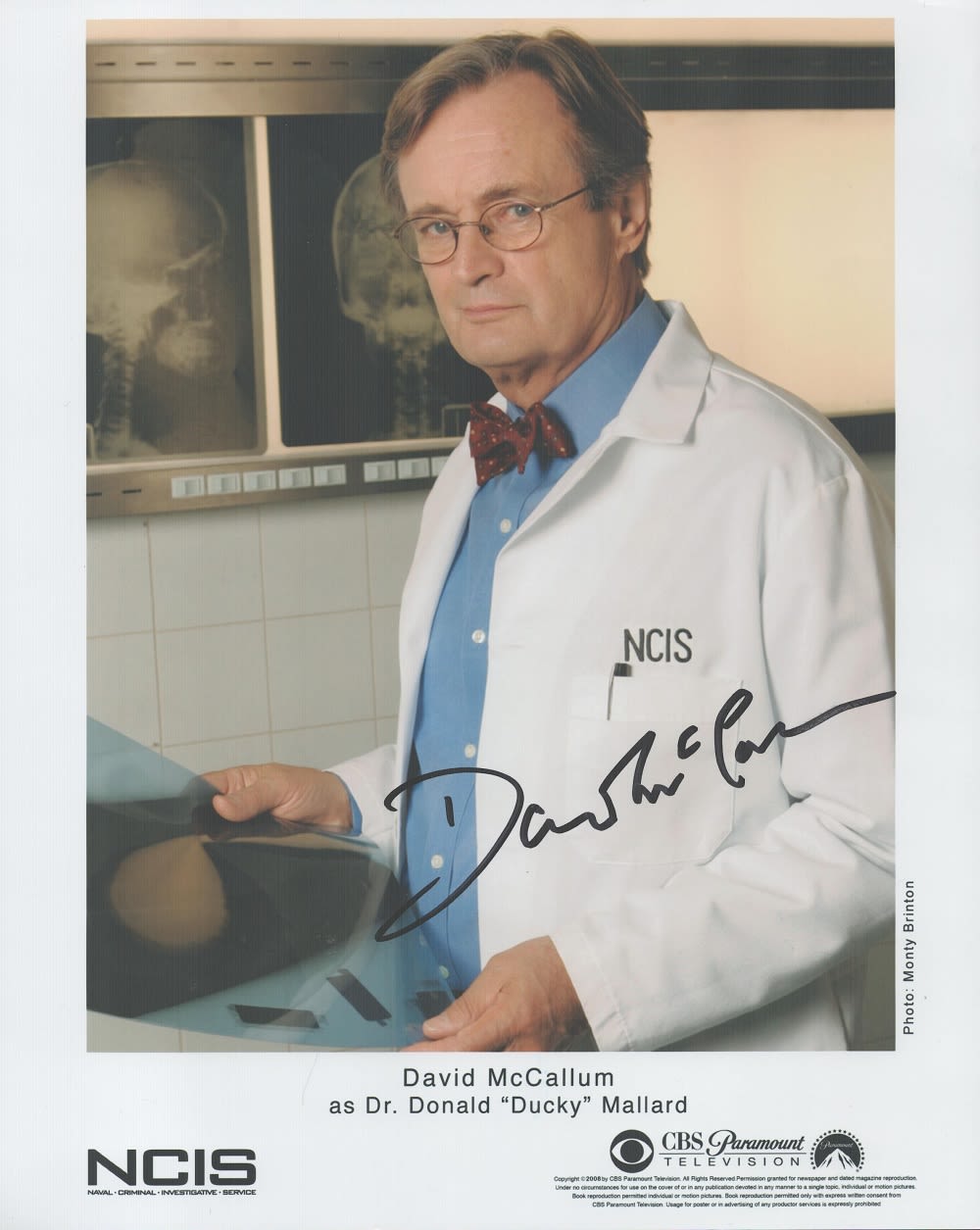Lot 259: David McCallum signed 10x8 NCIS colour promo photo....