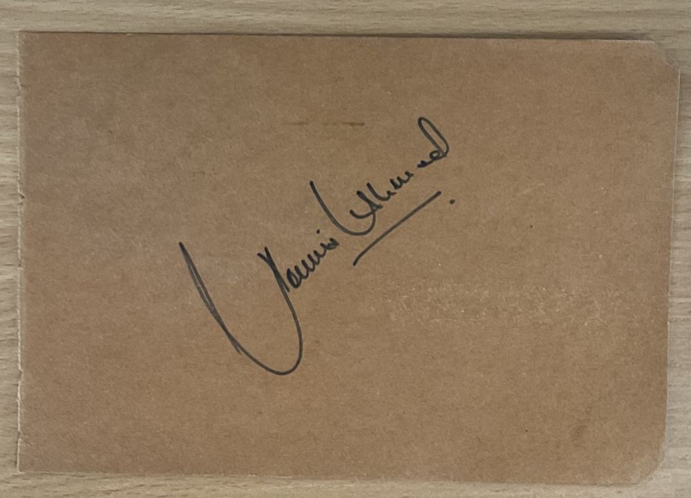 Lot 271: Cricket Younis Ahmed signed 6x4 album page. Mohammad...