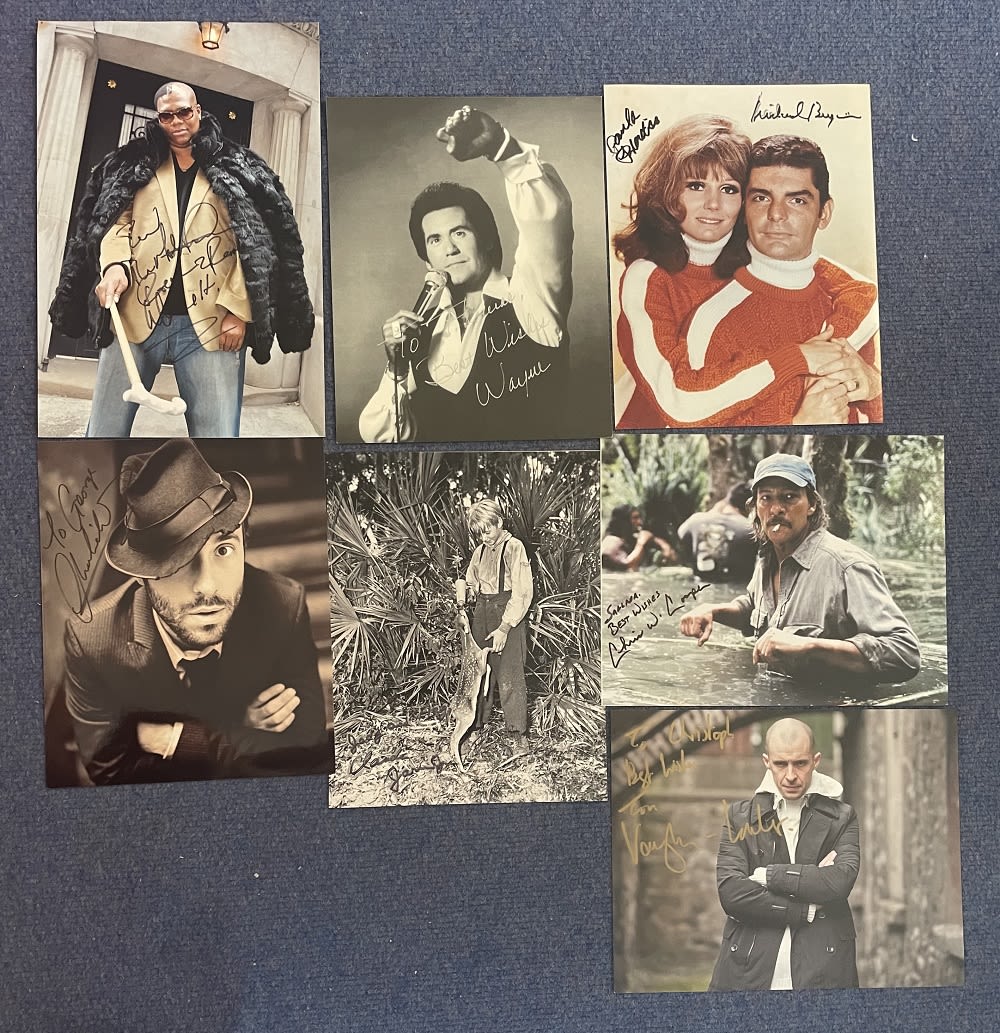 Lot 281: TV/Film photo collection. 7 photos in total mainly...