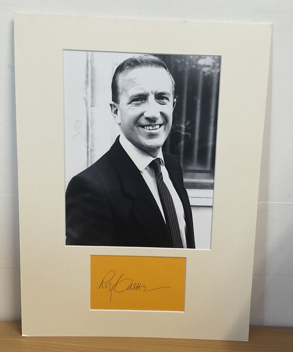 Lot 288: Roy Castle 16x12 inch overall mounted signature piece...