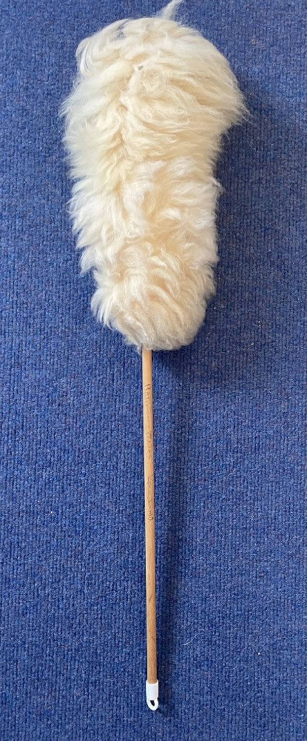 Lot 297: Ken Dodd signed Tickling Stick given to a...