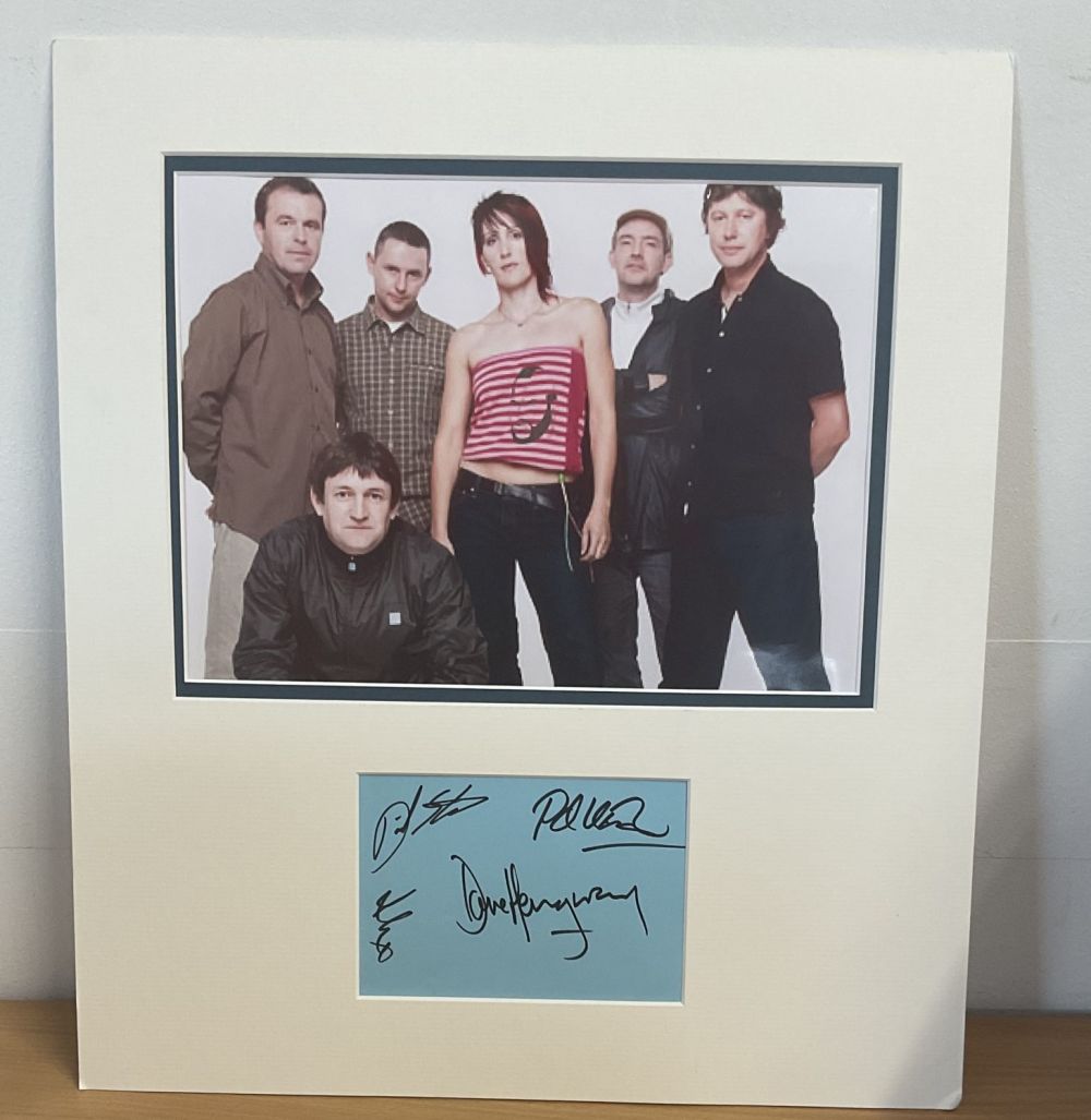Lot 298: The Housemartins fully signed card 15x17 double mounted...