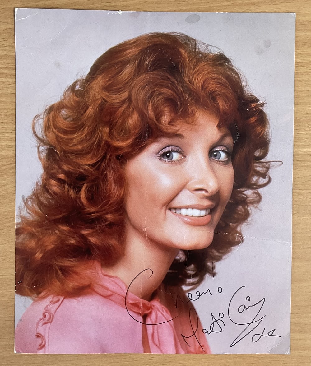 Lot 302: Marti Caine signed 10x8 colour photo slight crease...