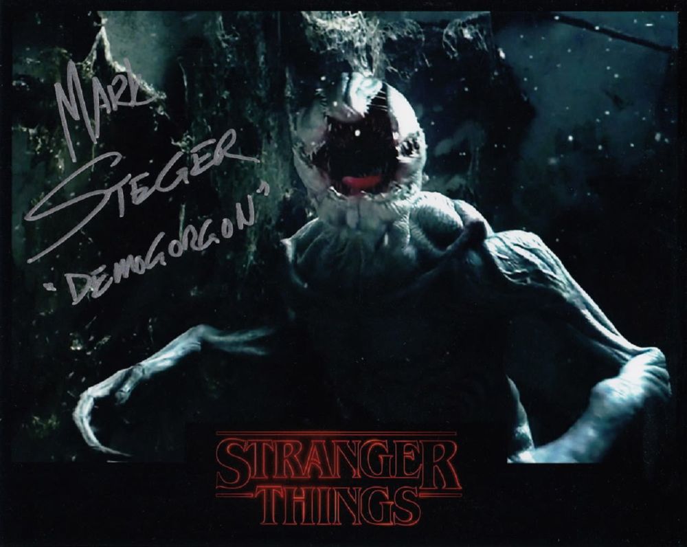 Lot 342: Blowout Sale! Stranger Things Mark Steger hand signed...
