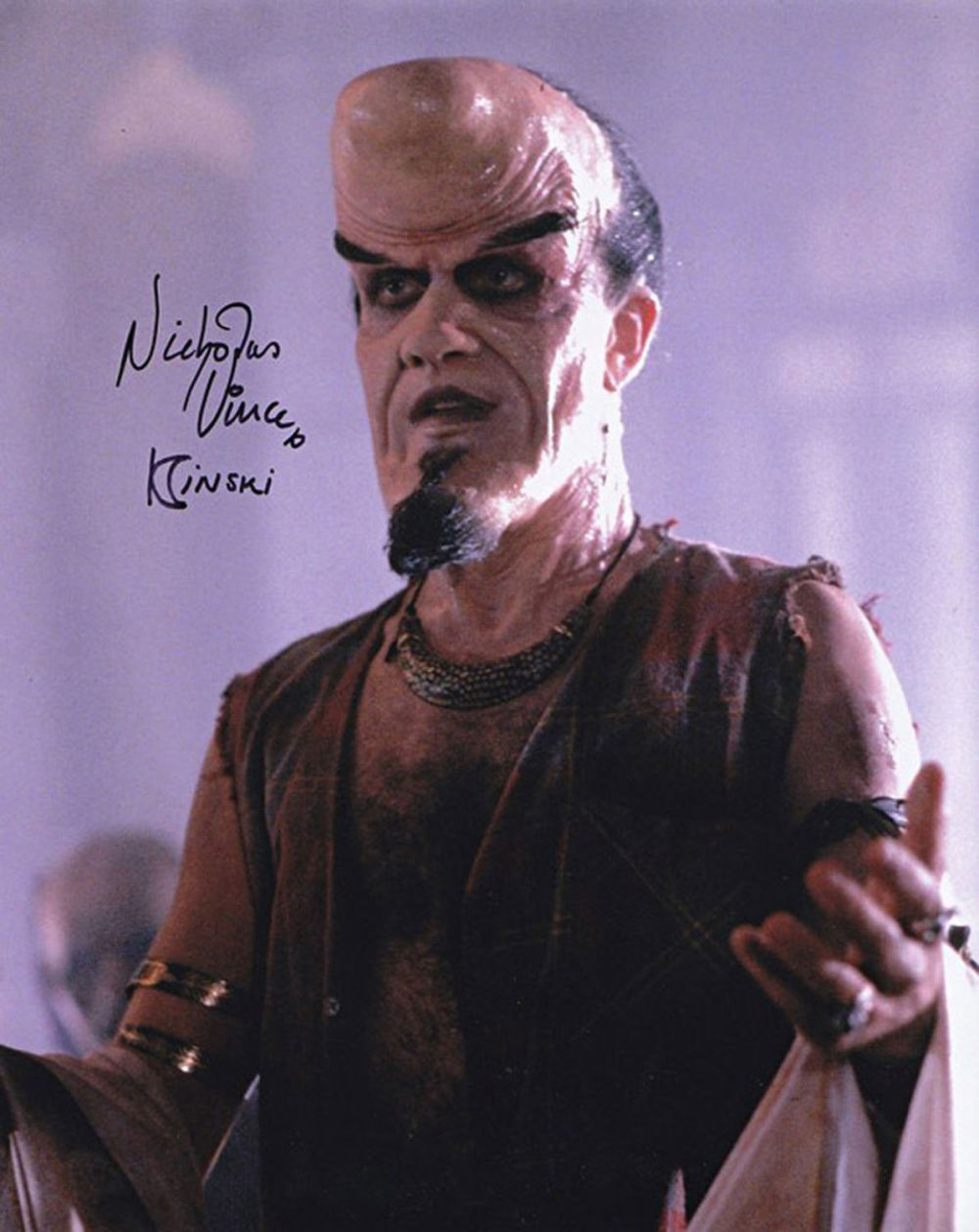 Lot 351: Blowout Sale! Nightbreed Nicholas Vince hand signed 10x8...
