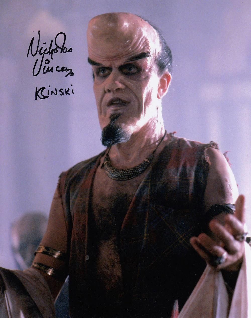 Lot 373: Blowout Sale! Nightbreed Nicholas Vince hand signed 10x8...