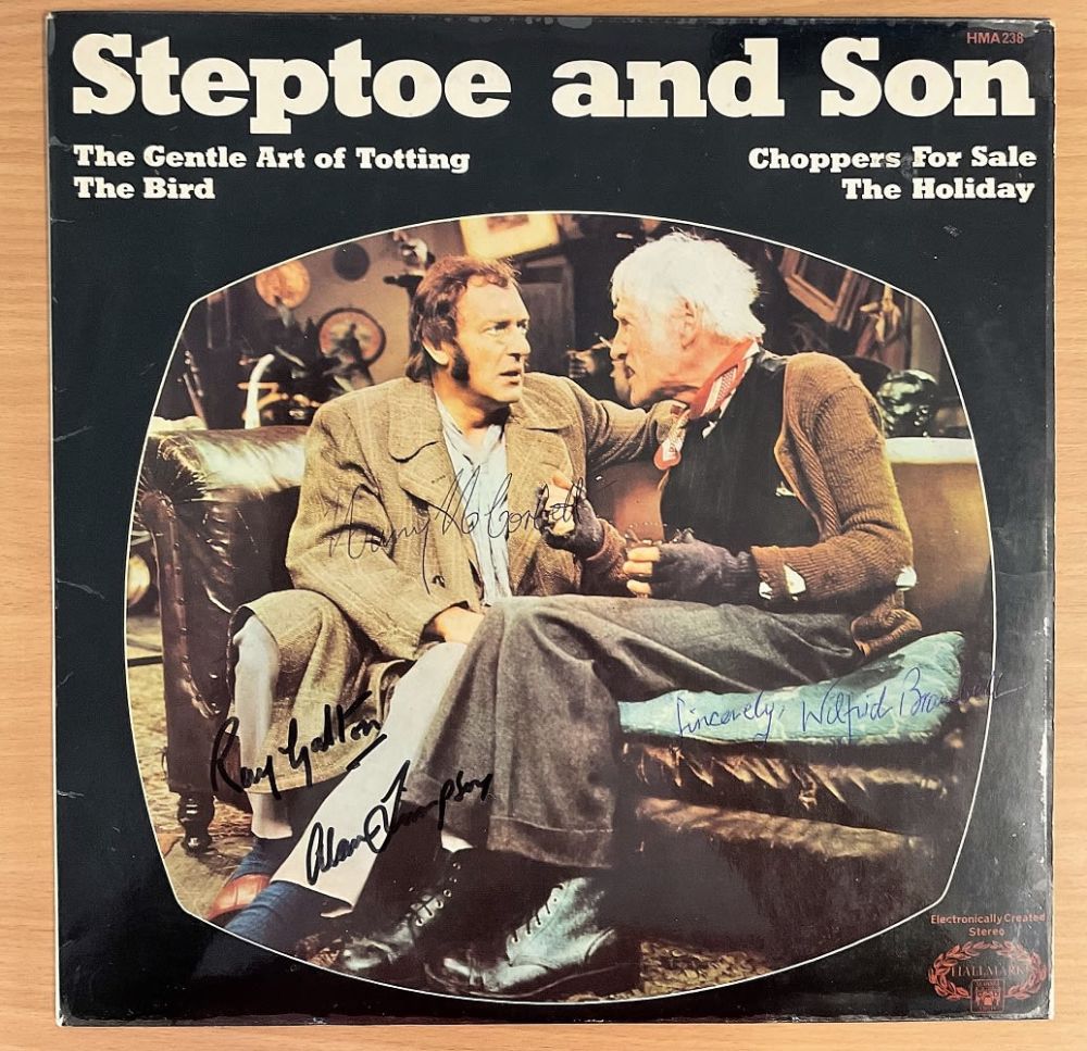 Lot 421: Steptoe and Son LP (1970), signed by Wilfrid...