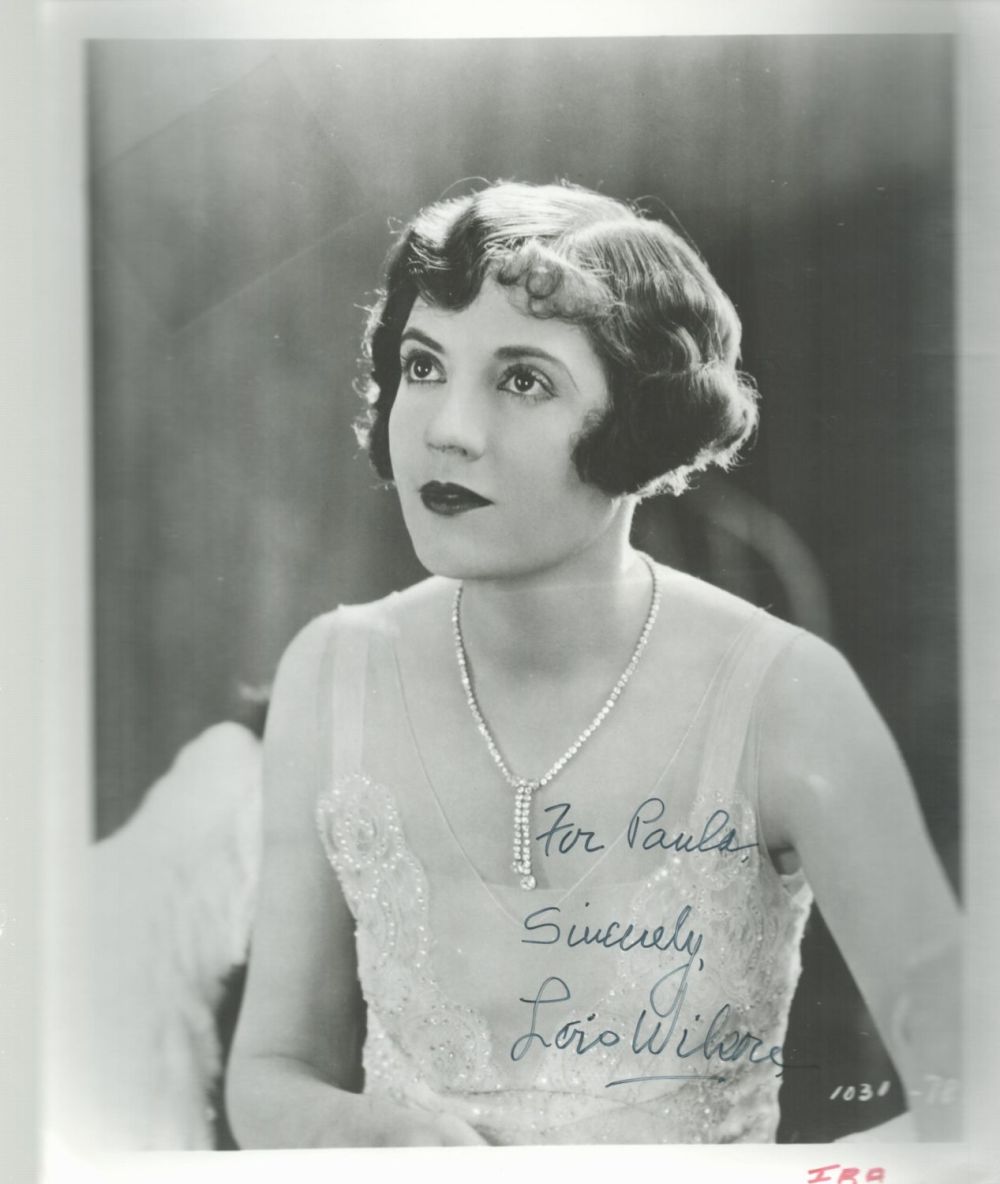 Lot 429: Lois Wilson signed 10x8 black and white photo....