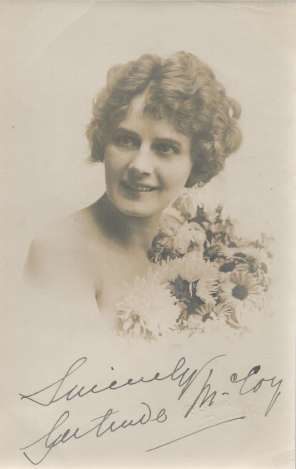 Lot 437: Gertrude McCoy signed vintage postcard. June 30, 1890...