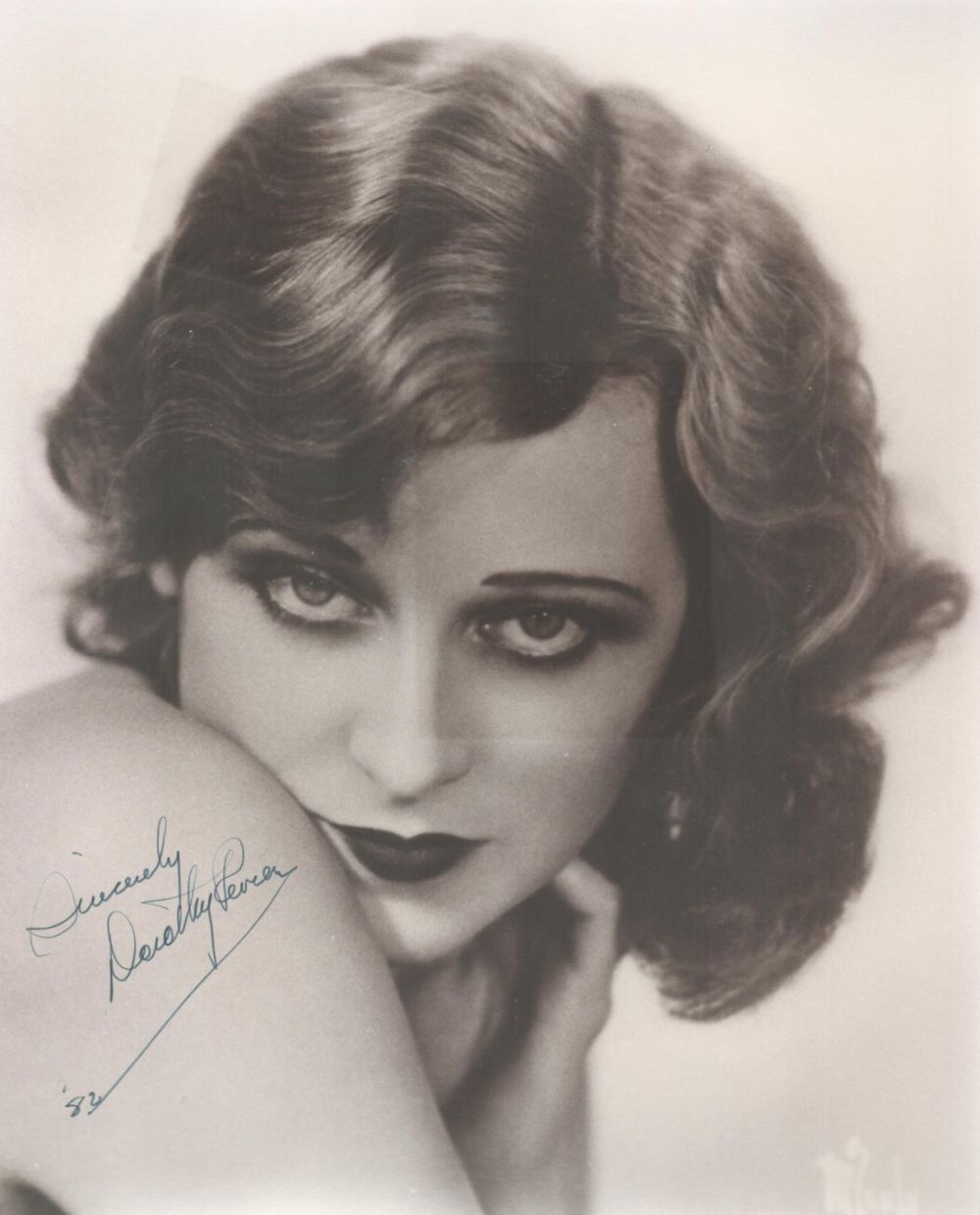 Lot 444: Dorothy Revier signed 10x8 black and white photo....