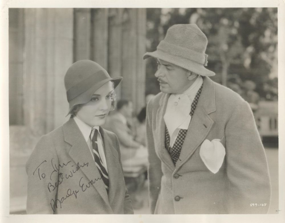 Lot 445: Madge Evans signed 10x8 black and white photo....