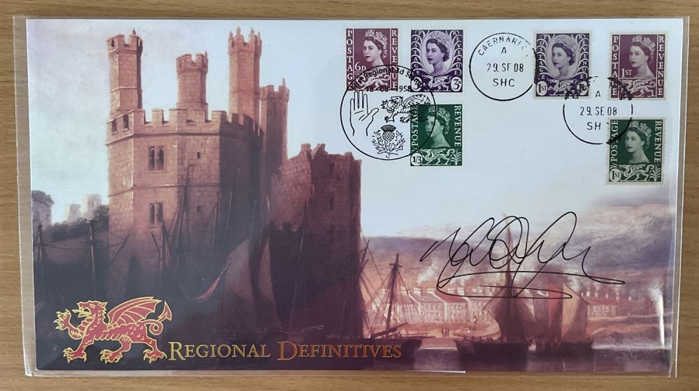 Lot 452: Football Mark Hughes signed Welsh Regional Definitives FDC...