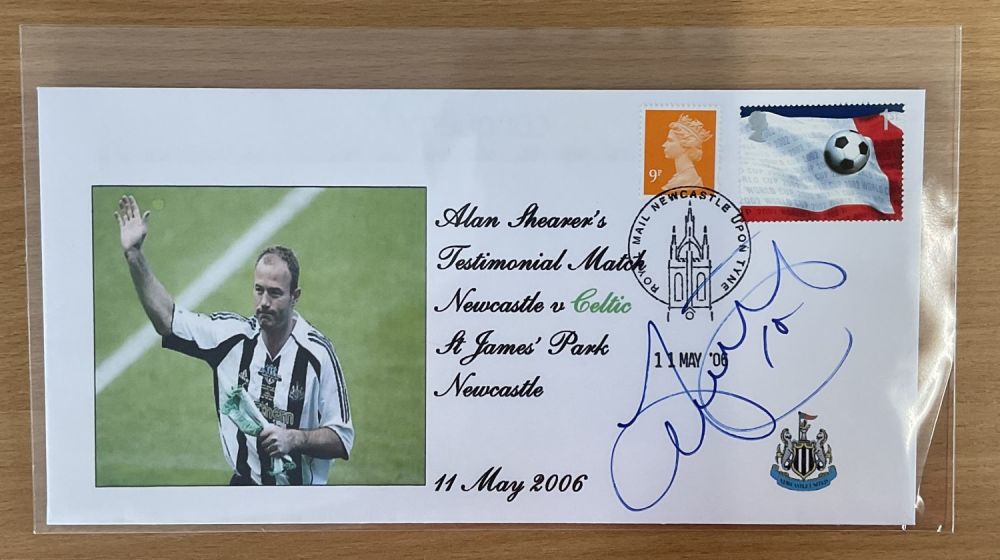Lot 455: Football Alan Shearer signed Testimonial Match Newcastle v...