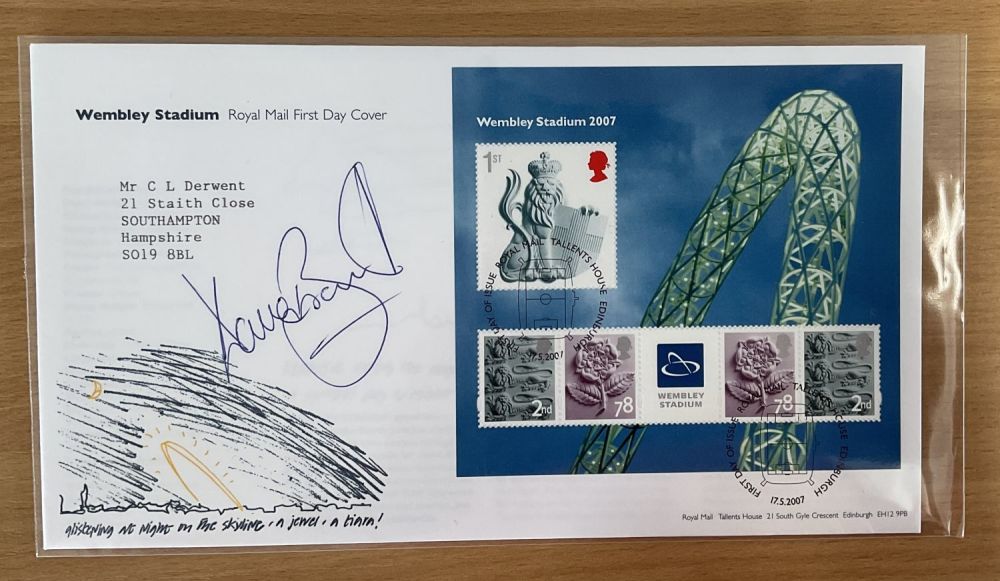 Lot 460: Football Dave Beasant signed Wembley Stadium Royal Mail...