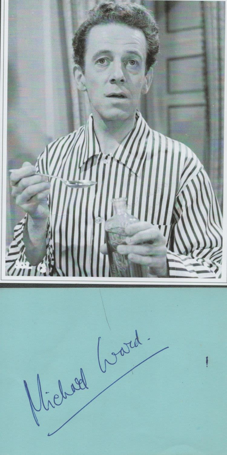 Lot 478: English Character Actor Michael Ward Signed Signature Page...