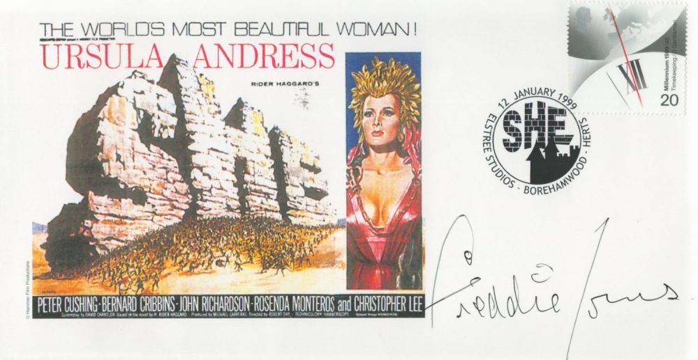 Lot 496: Actor Freddie Jones Signed Ursula Andress First Day...