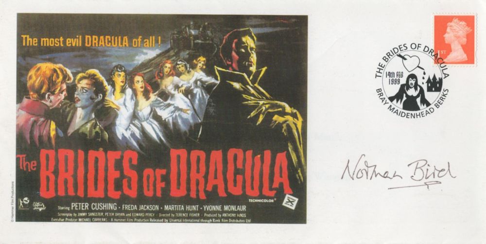 Lot 498: Actor Norman Bird Signed The Brides Of Dracula...