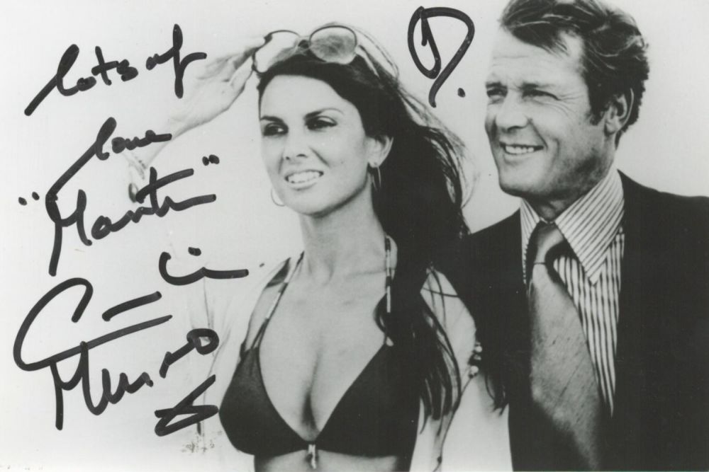 Lot 507: James Bond Star Caroline Munro Signed 6x4 inch...