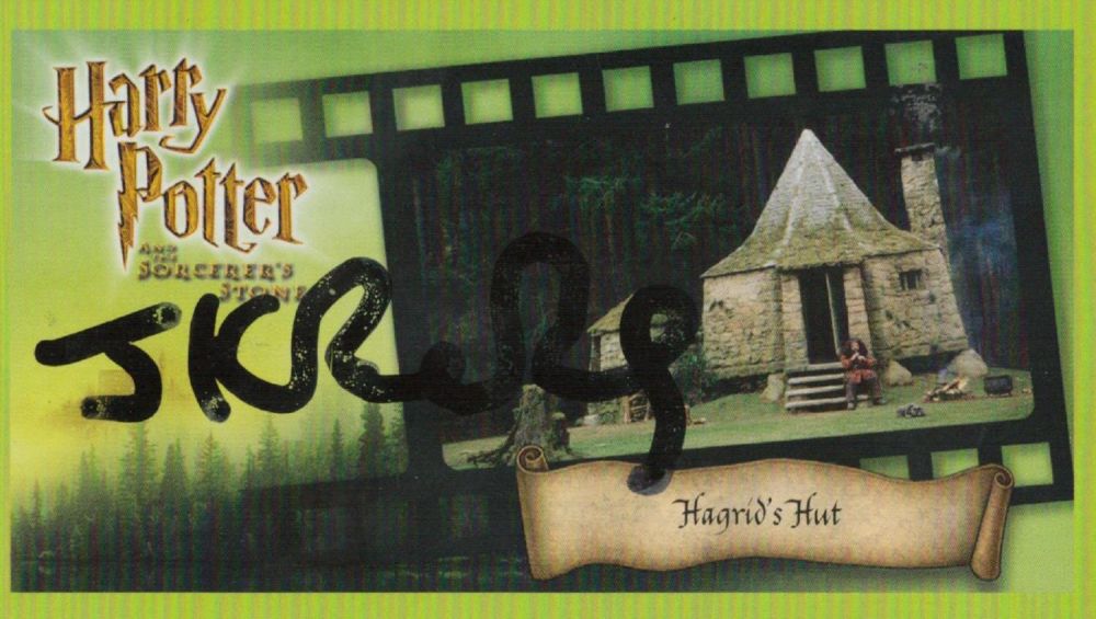Lot 511: Harry Potter Author JK Rowling Signed Hagrids Hut...