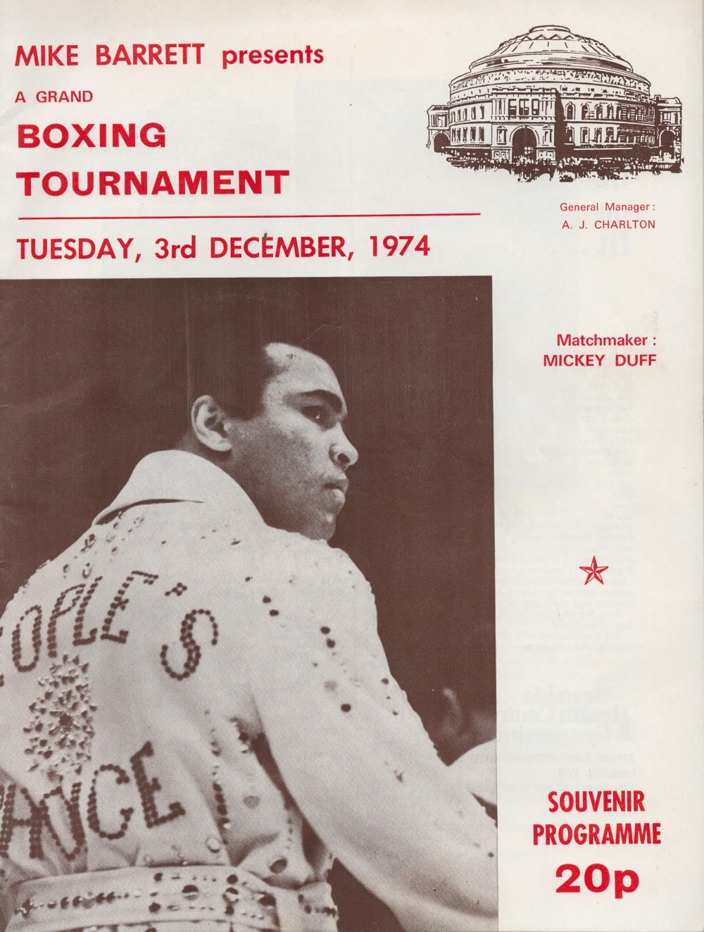 Lot 536: Boxing Vintage Programme from 7 Fights inc Joe...