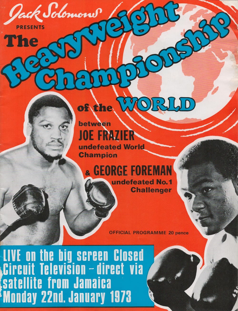 Lot 537: Boxing Vintage Programme From Joe Frazier V George...
