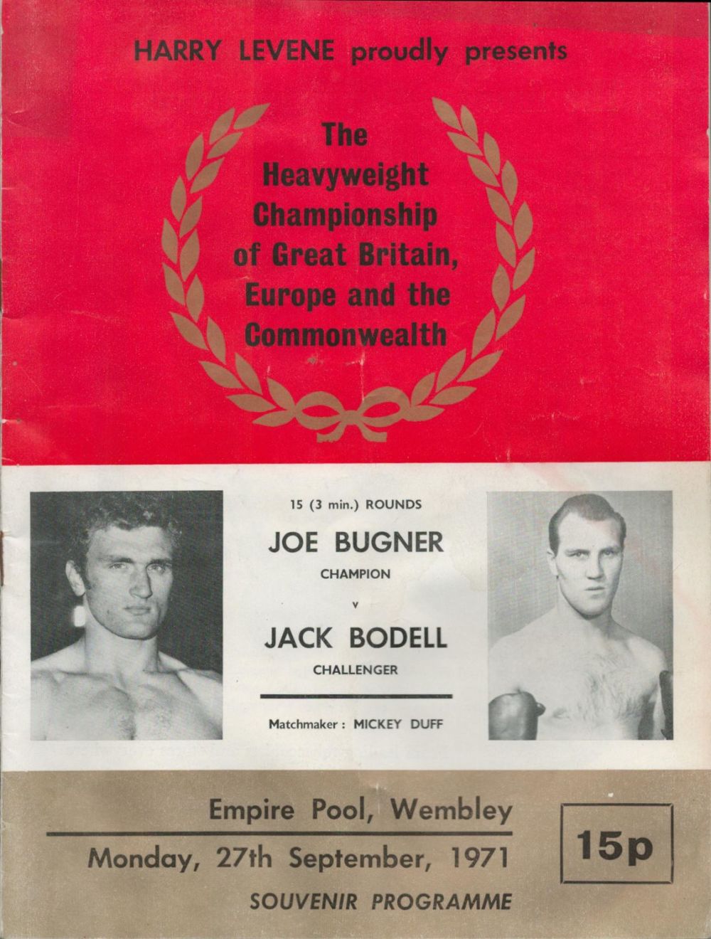 Lot 544: Boxing Vintage Programme from 6 Fights inc Joe...