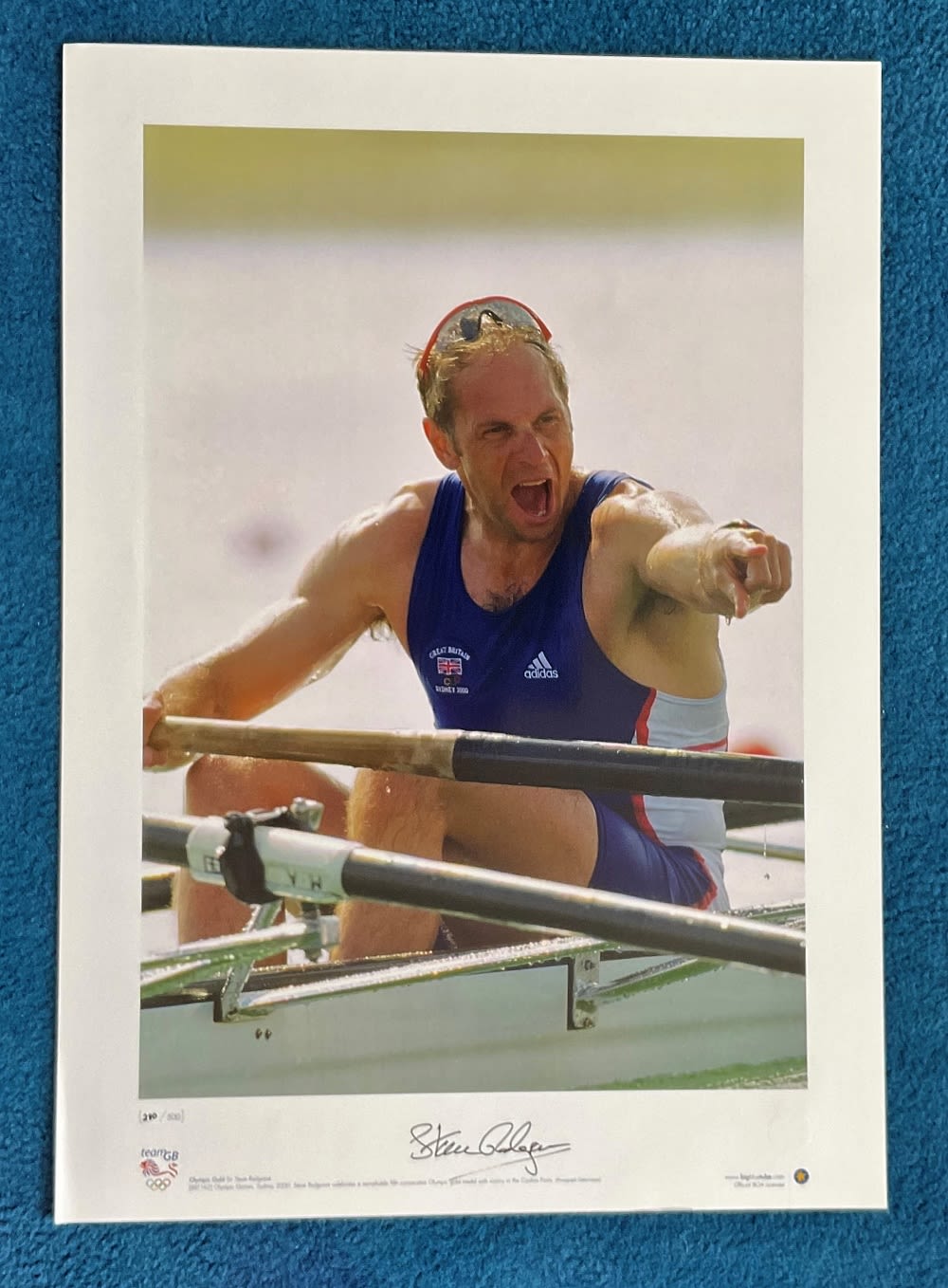 Lot 568: Sir Steve Redgrave signed 22x16 Team GB Olympic...